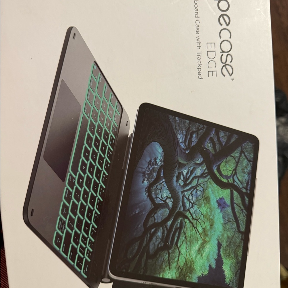 Sleek Black Tablet Keyboard with Backlit Keys